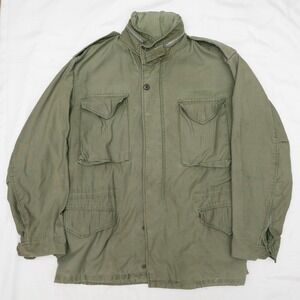 Vintage M65 Field Jacket Mens Medium Regular Army Green OG107 Scovill 60s